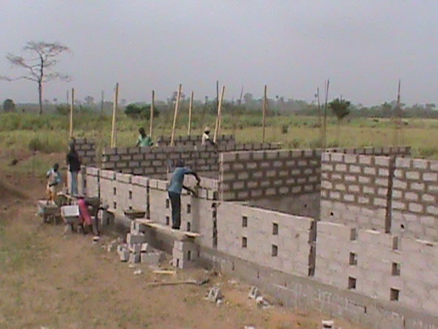 deporte y desarrollo - obras de construcción del centro de Grand-Bassam 031