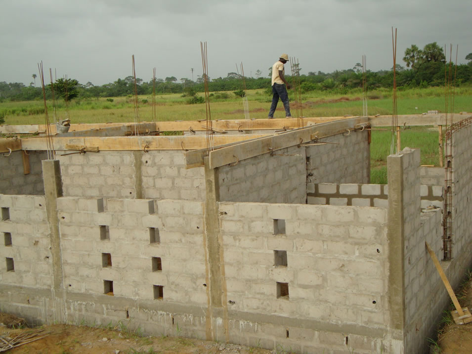 deporte y desarrollo - obras de construcción del centro de Grand-Bassam 041